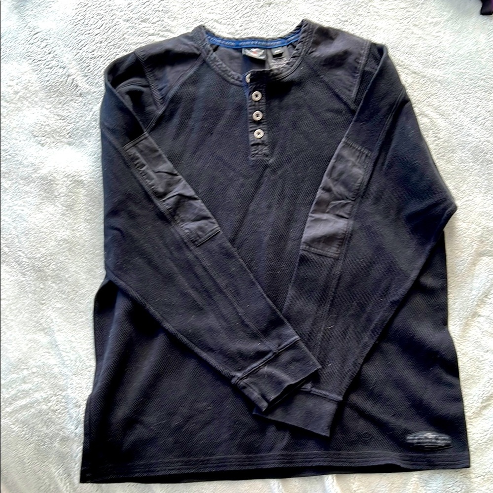 Men's Black Harley-Davidson Henley Shirt